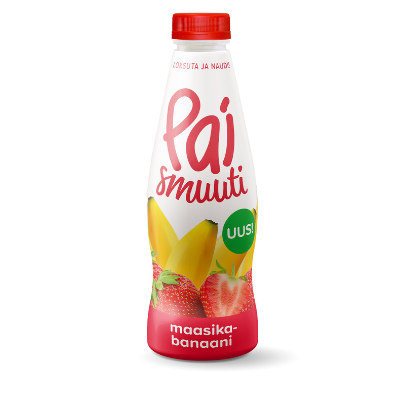 Smuuti maasika-banaani, PAI, 750 ml