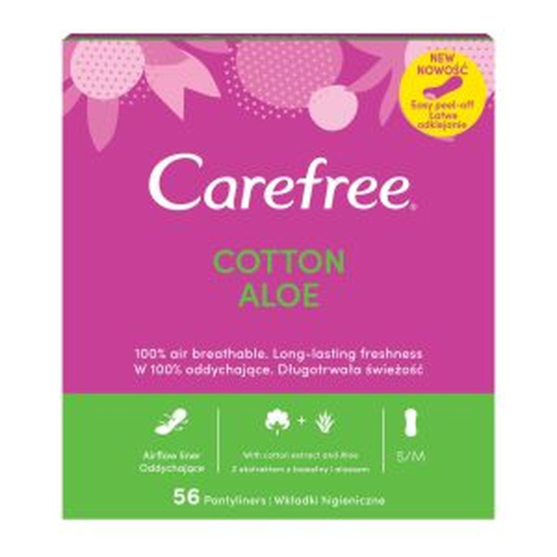 Pesukaitsmed Aaloega, CAREFREE, 56 tk