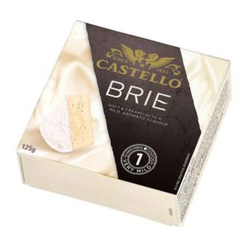 Valgehallitusjuust Danish Brie, CASTELLO, 125 g