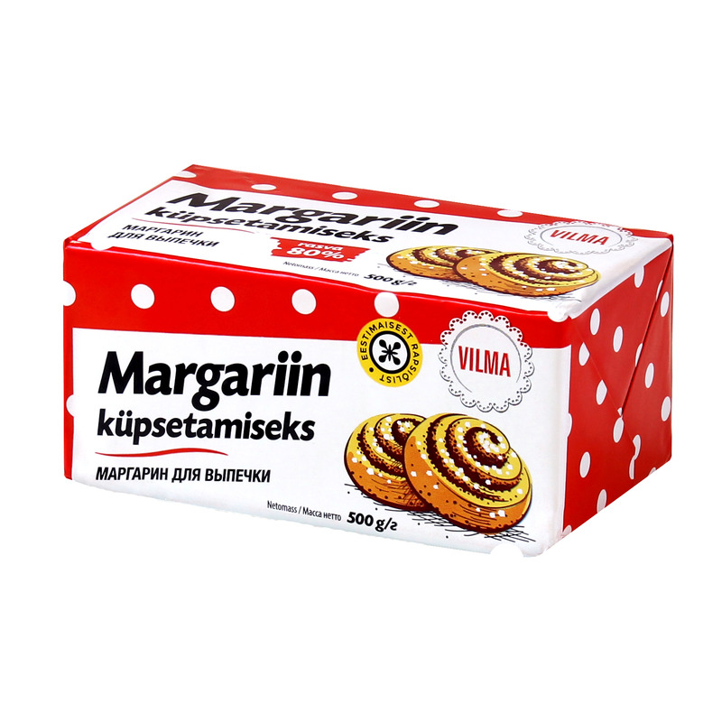 Margariin küpsetamiseks 80%, VILMA, 500 g