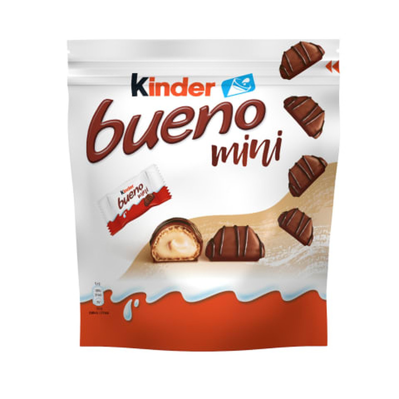 Šokolaadivahvlid piima- ja pähklitäidisega Kinder Bueno Mini 108g