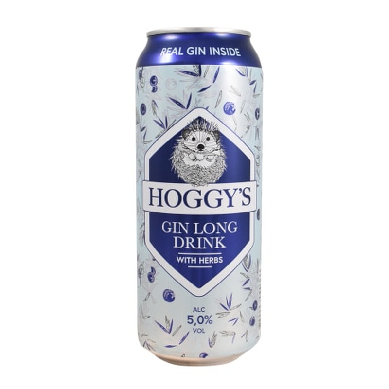 Muu alkohoolne jook Hoggy's Gin long drink 5%vol 0,5l purk