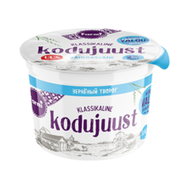 Kodujuust väherasvane, laktoosivaba 330 g