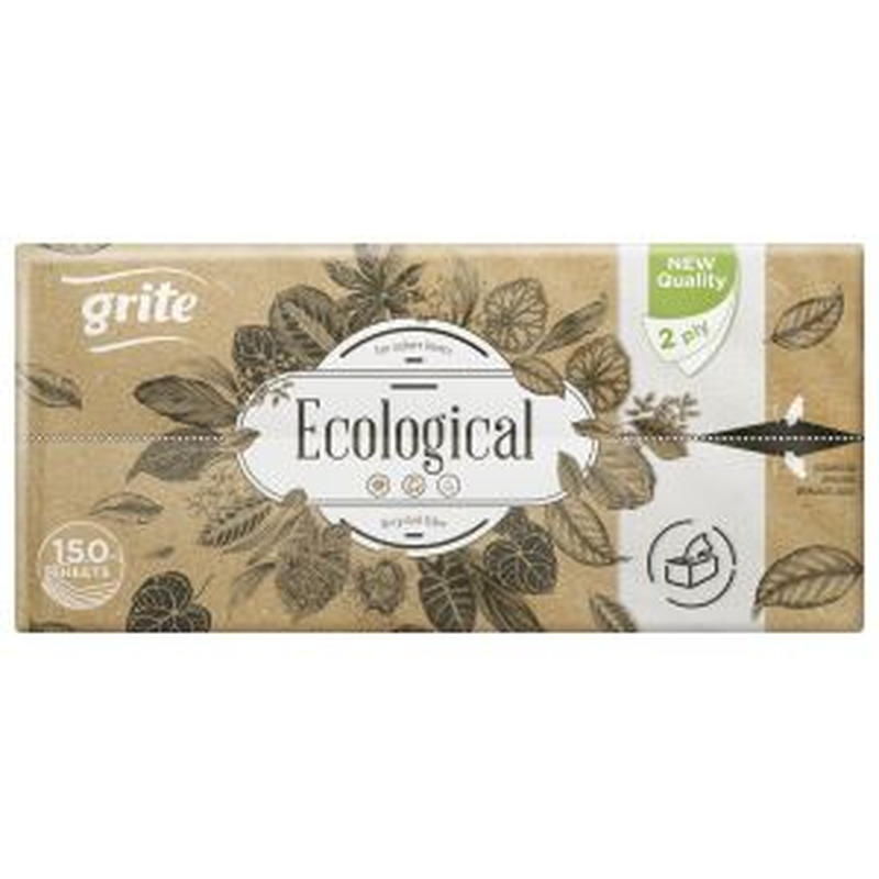 Lehträtikud Ecological, 2-kihiline, GRITE, 150 tk