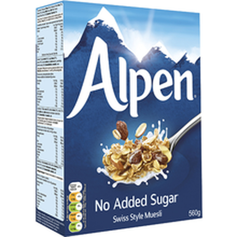 Alpen müsli ilma lisatud suhkruta 560 g