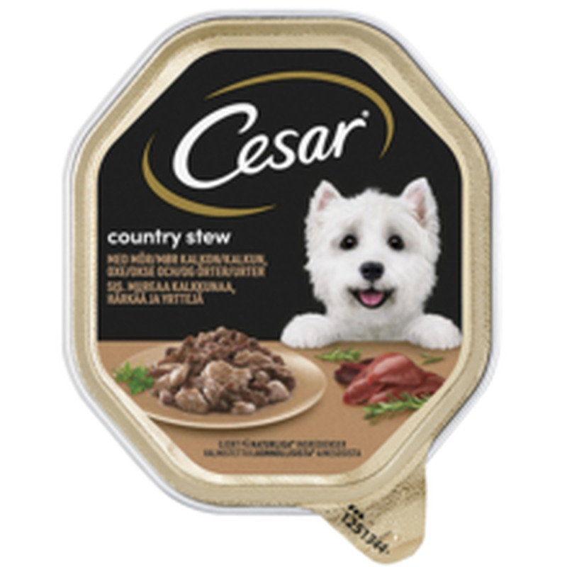 Cesar Country koeratoit härjaliha ja kalkuniga 150 g