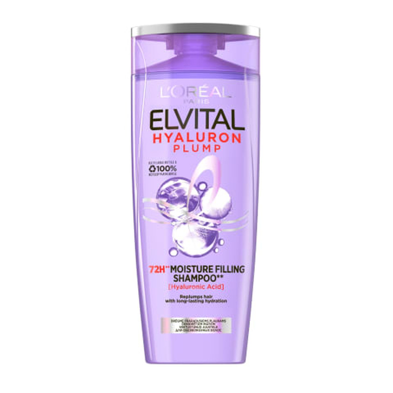 Šampoon Elvital Hyaluron Plump, LOREAL, 400 ml