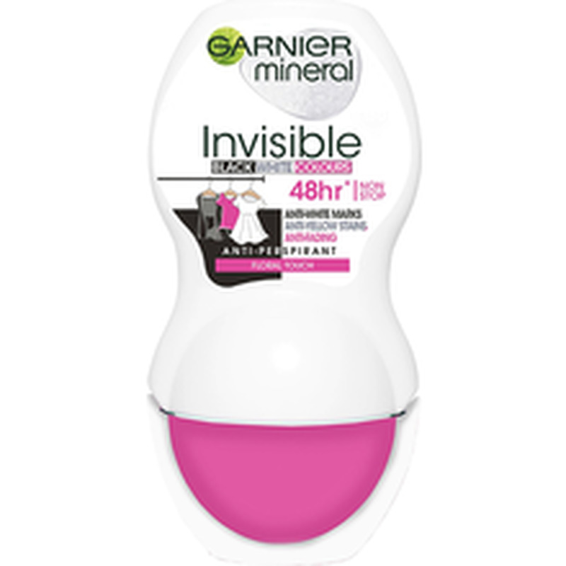 Garnier invisible rulldeodorant anti-white,-yellow,-fading 48h floraltouch