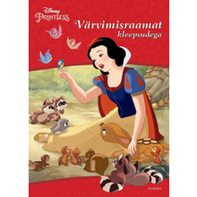 Disney Printsess. Värvimisraamat kleepsudega