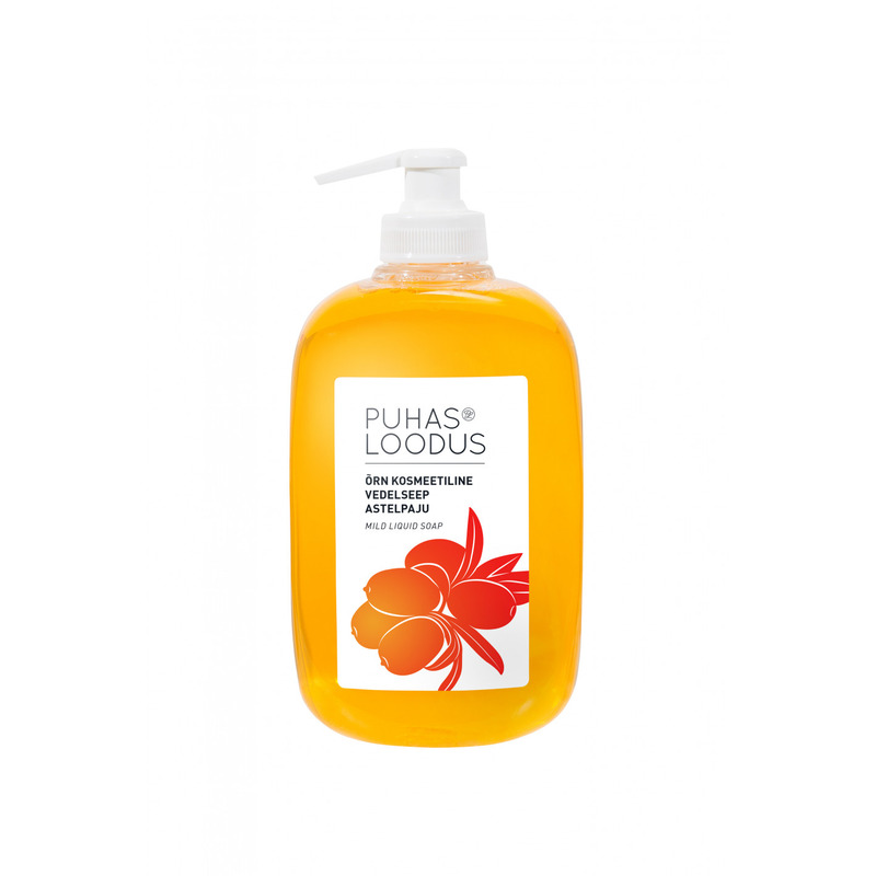 KAST 8tk! PUHAS LOODUS vedelseep mango-ASTELPAJU 500 ml