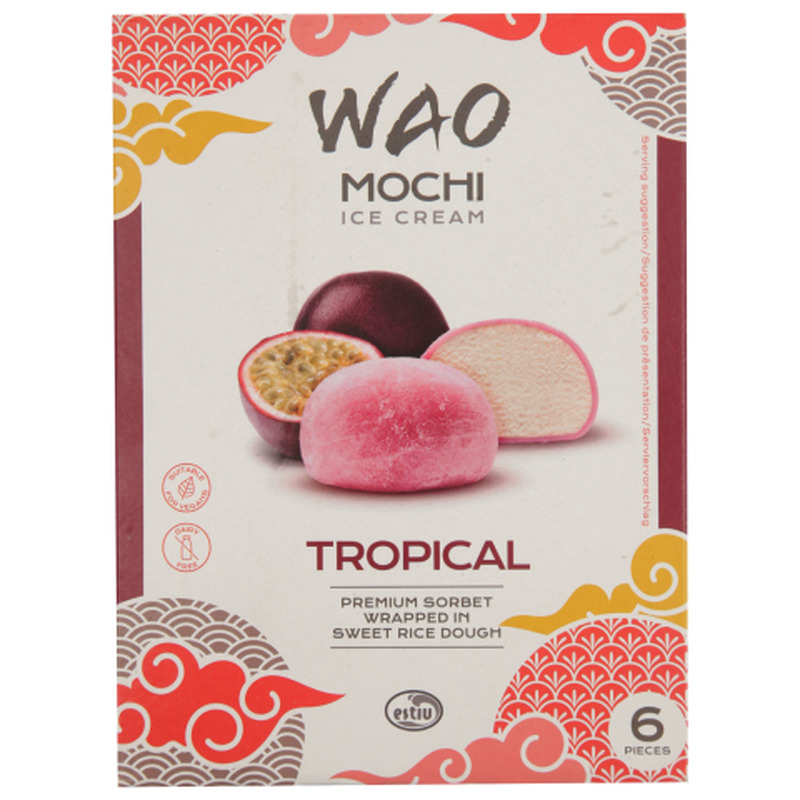 Jäätis Wao Mochi troopiliste puuviljadega 6x35g 216ml/210g