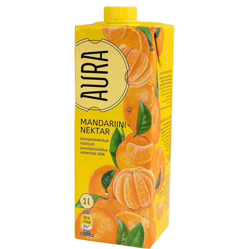 Mandariininektar, AURA, 1 L