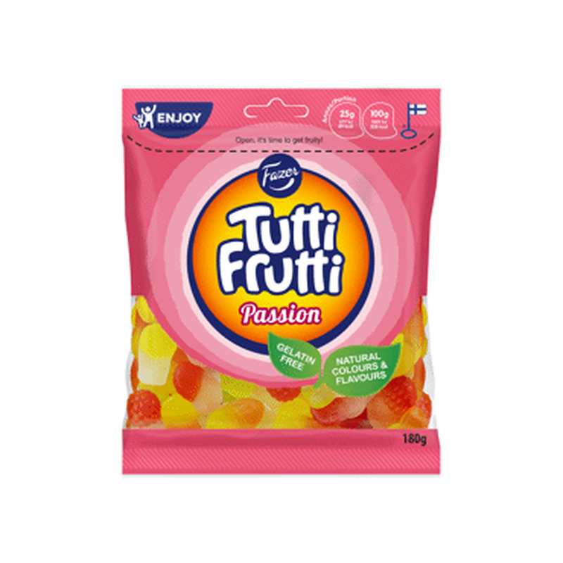 Kummikomm. Tutti-Frutti PassionFAZER180g