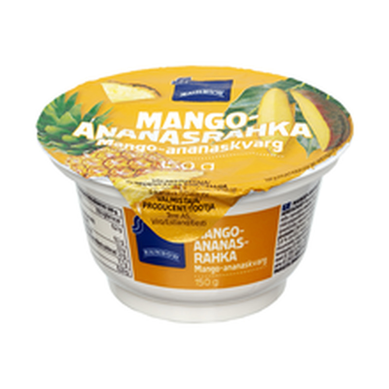 Mango-ananassi kohupiimakreem, 150 g