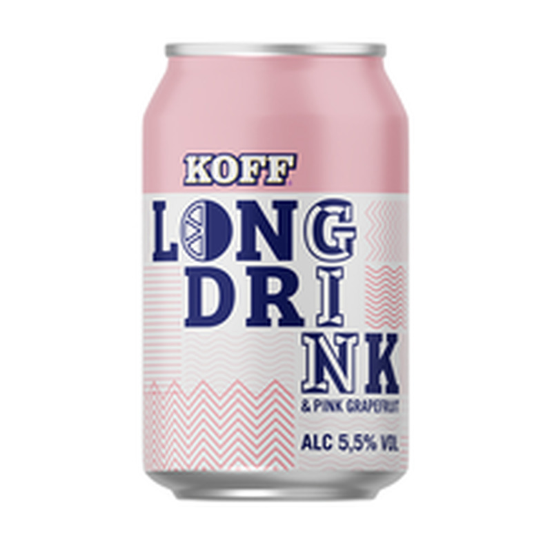 Koff long drink pink grapefruit 330ml