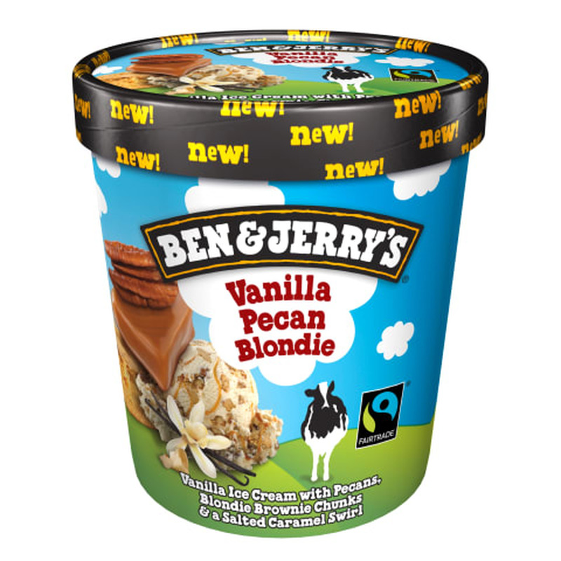 Jäätis Vanilla Pecan Blondie, BEN & JERRY'S, 414 g