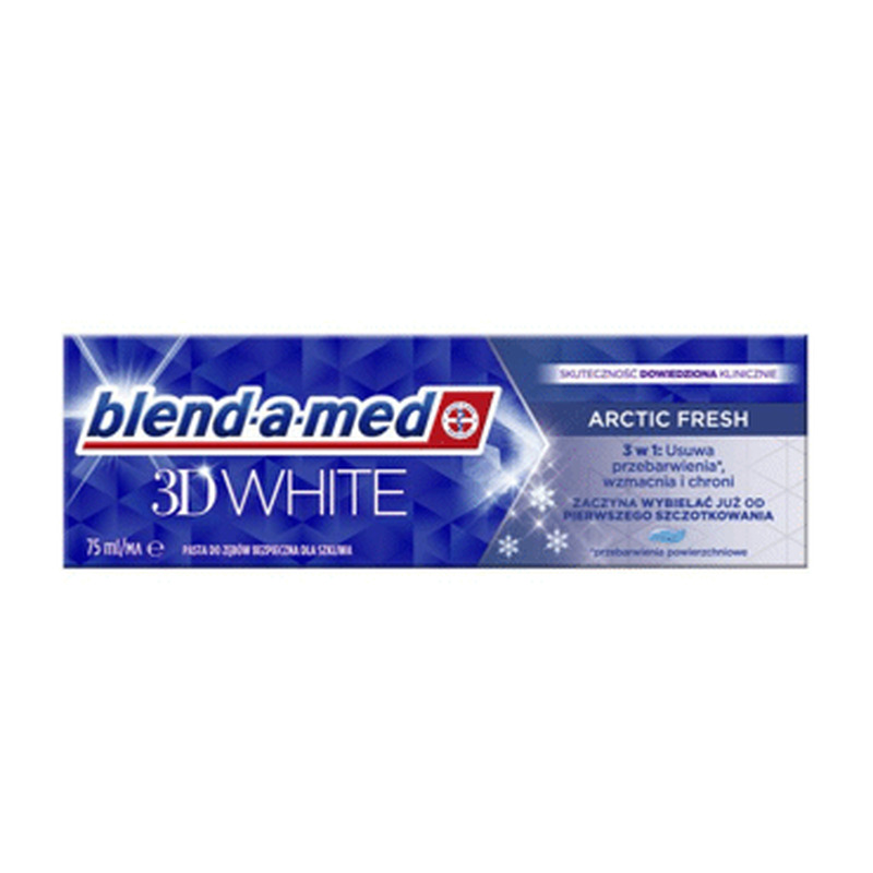 Hambapasta 3D White Arctic Fresh, BLENDAMED, 75 ml