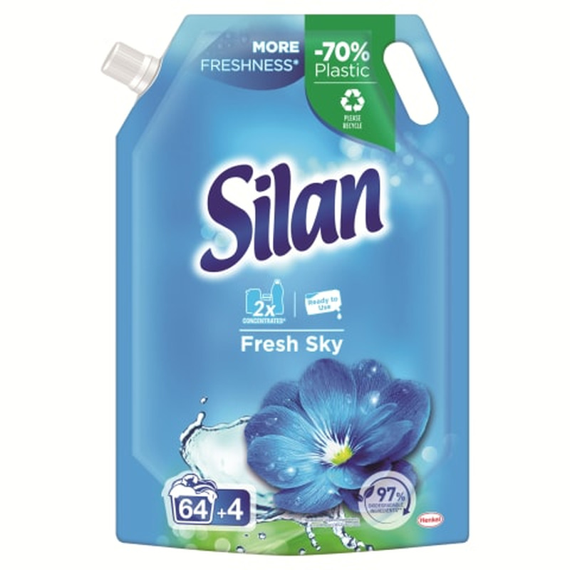 Kontsentreeritud pesuloputusvahend Silan fresh sky 68pk 748ml