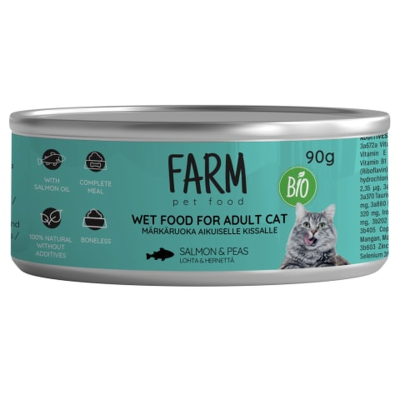 Konserv kassile lõhe-herne Farm 90g