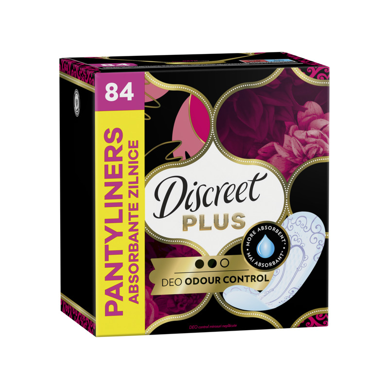 Discreet Protective Odour Control Plus Pesukaitsmed, 84 tk