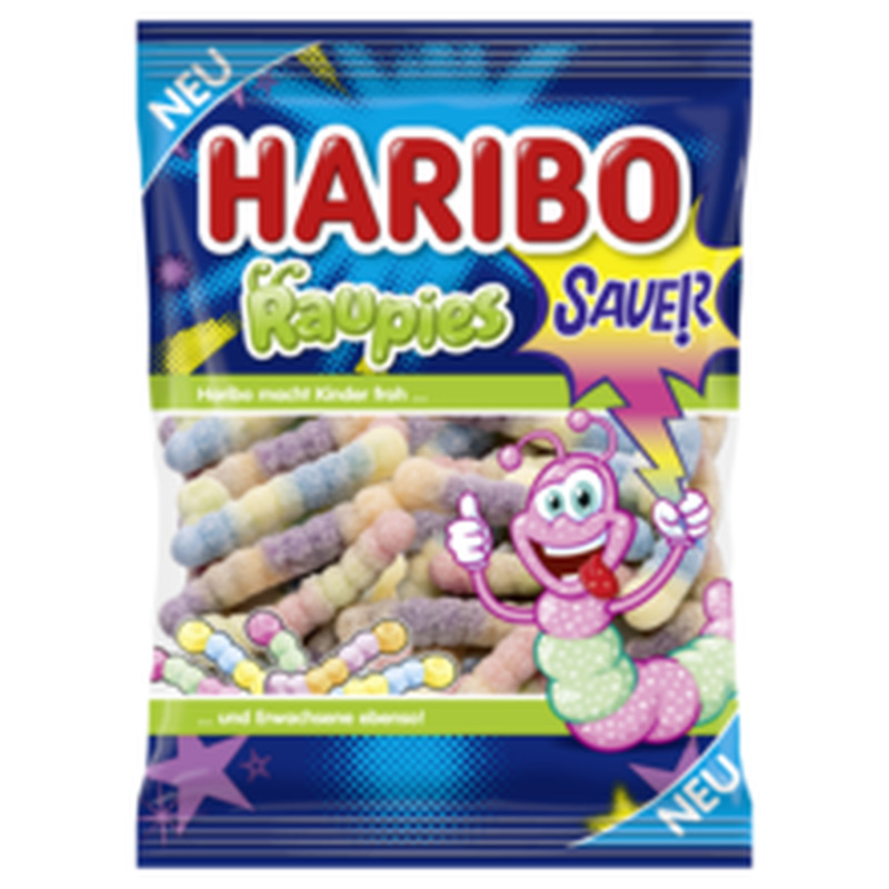 Haribo Röövikud, hapud kummikommid 160g