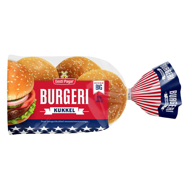 Burgerikukkel seesamiseemnetega, EESTI PAGAR, 320 g