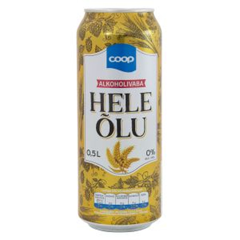 Coop hele õlu 0.5L alkoholivaba