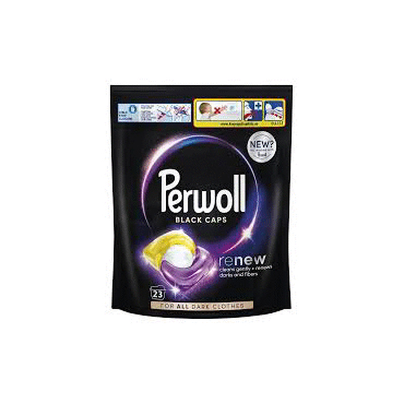 Pesukapslid PERWOLL Black 23tk