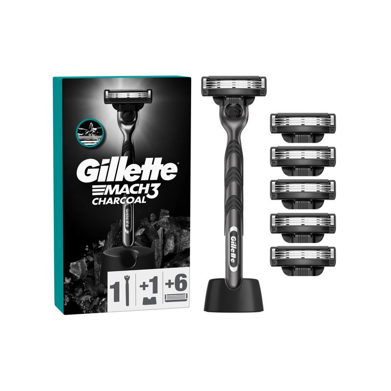 Raseerija Mach3 Charcoal alusega, GILLETTE, 1kmpl