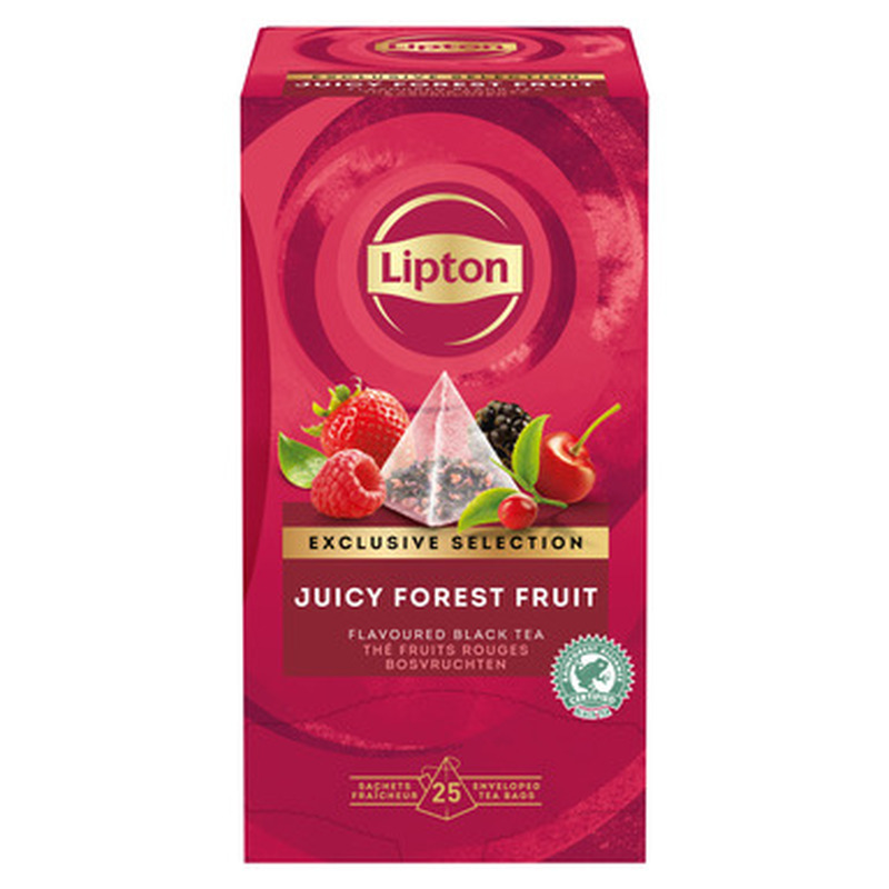 LIPTON Must tee metsamarjamaits. 25x1,7g (püramiid, foolium)