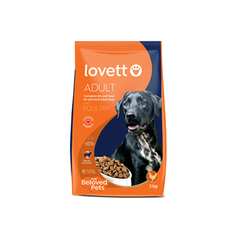 Kuiv koeratoit LOVETT linnulihaga 3kg