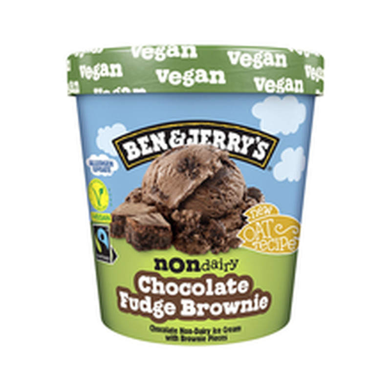 Jäätis Non-Dairy Chocolate Fudge Brownie, BEN & JERRY'S, 427 ml/386 g