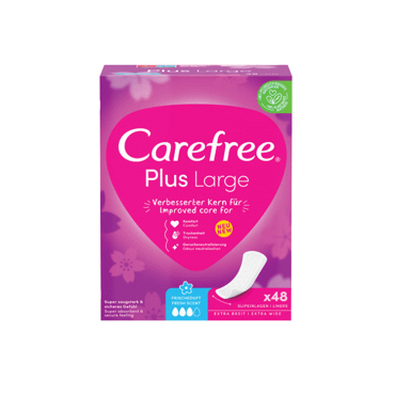 Pesukaitsm.CAREFREE Plus Large Fresh48tk