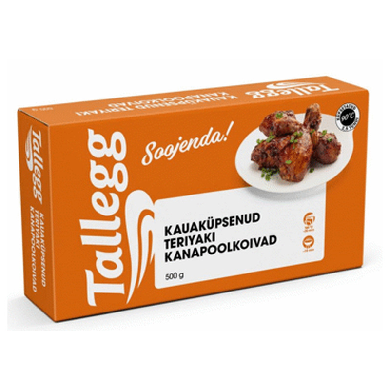 Kauaküpsetatud Teriyaki kanapoolkoivad TALLEGG 500g