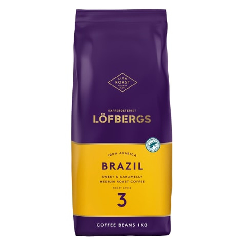 Kohvioad keskmine röst Brazil, LÖFBERGS, 1 kg