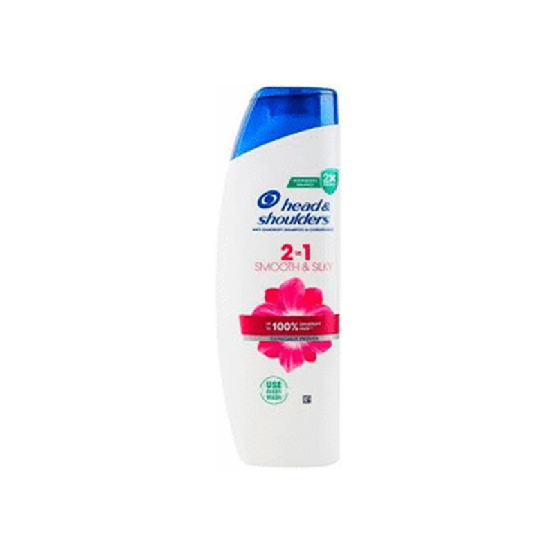 Šampoon H&S 2in1 Smooth&Silky 330ml