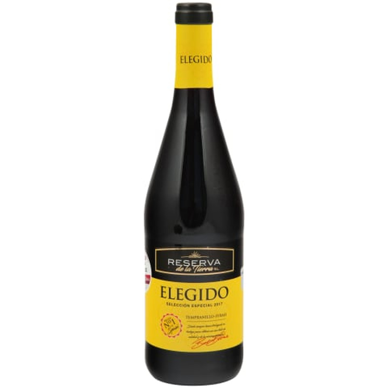 Kaitstud päritolunimetusega vein Elegido Tempranillo-Syrah 13%vol 0,75l