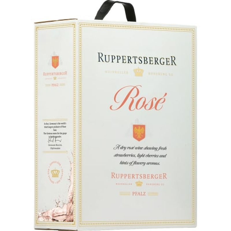 Kaitstud päritolunimetusega vein Ruppertsberger Pfalz Rose 11% 3l