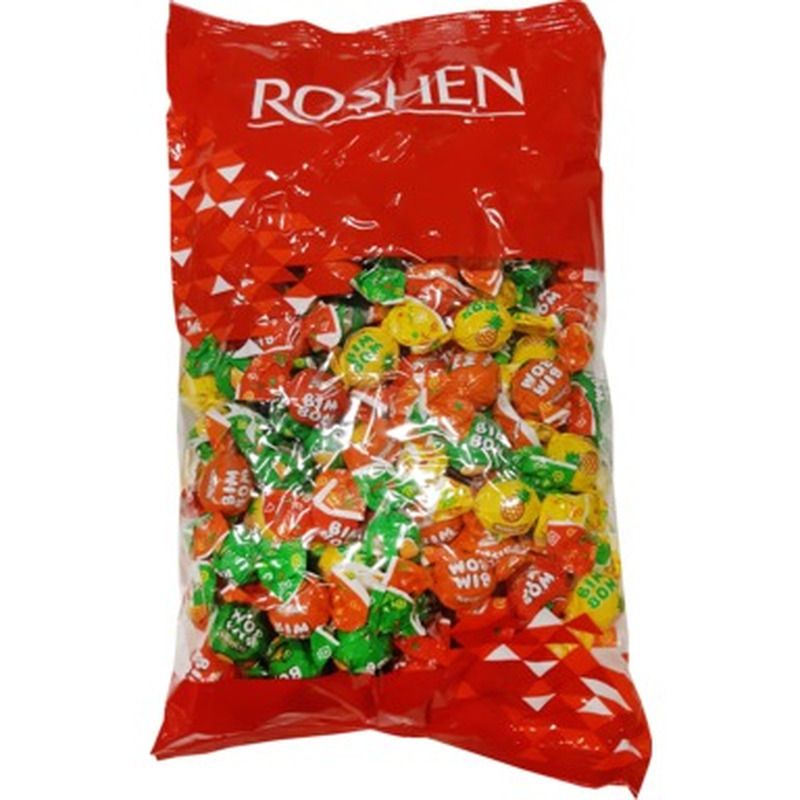 ROSHEN Bim-Bom nätsukommitäidisega karamell 1kg