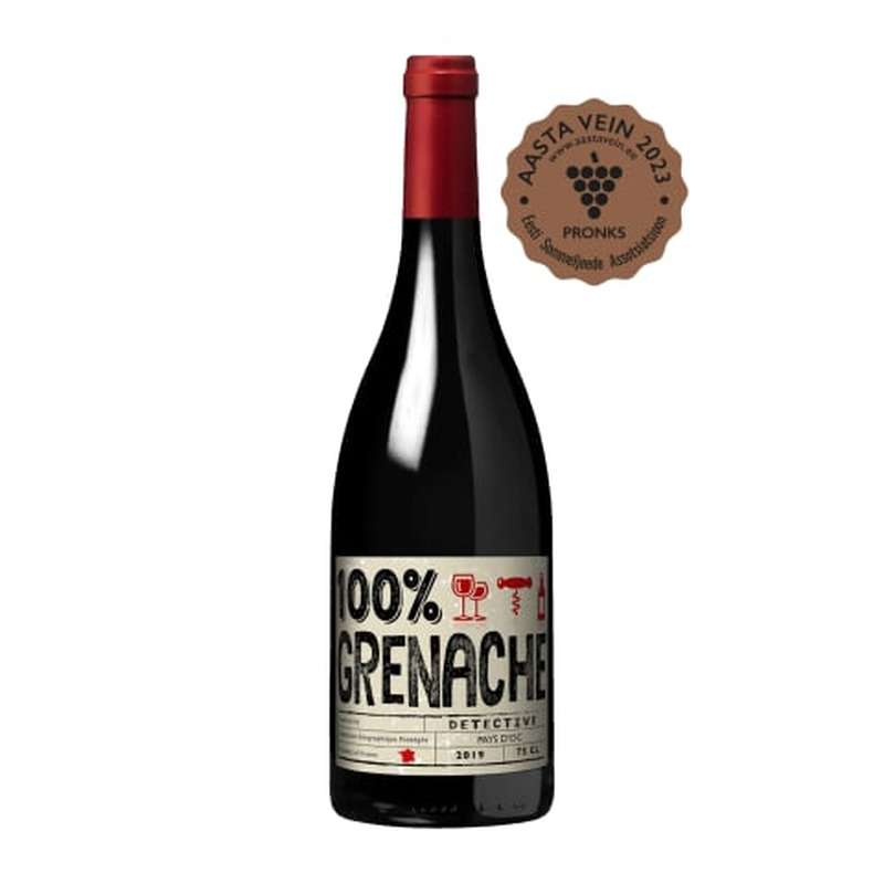 Kaitstud geograafilise tähisega vein Detective Grenache Noir 15%vol 0,75l