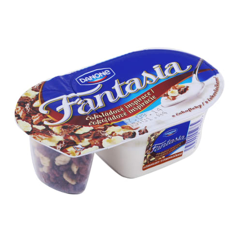 Jogurt Fantasia šokolaaditähekestega koorene 102g