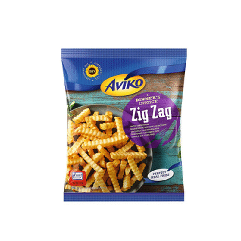 Külm.friikart.sakil. Zig Zag AVIKO, 750g