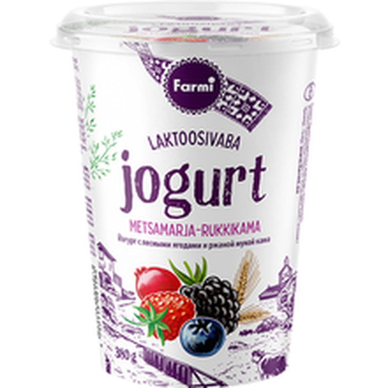 Metsamarjajogurt rukkikamaga, 380 g