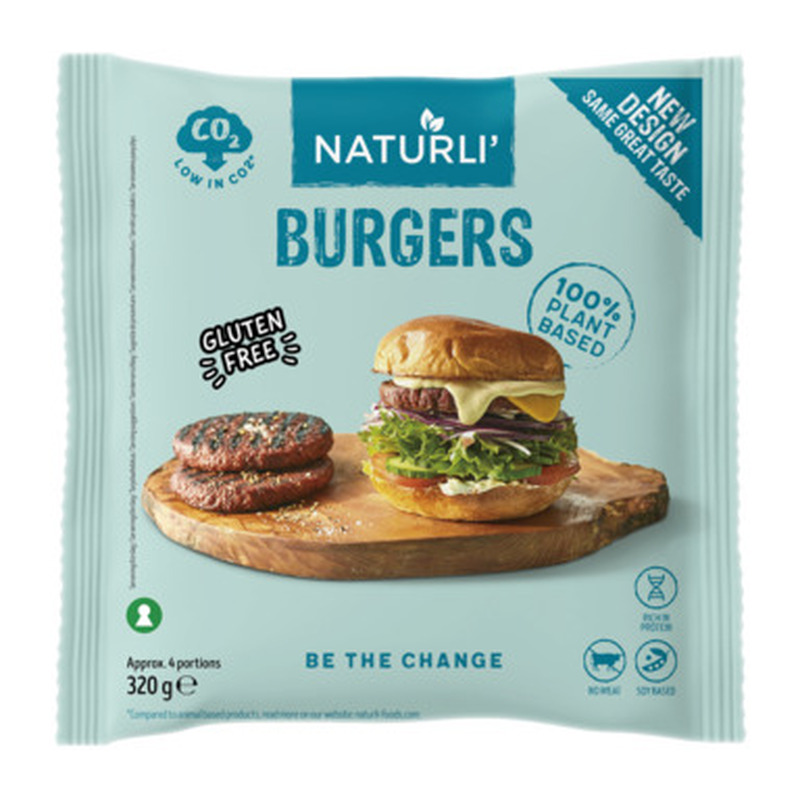 NATURLI Veganiburger sojavalgust 320g (külmut.)