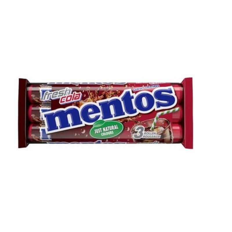 Närimiskommid Cola Mentos 3x38g