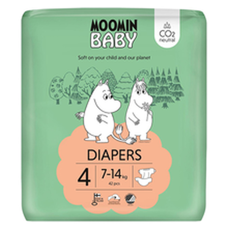 Moomin baby teipmähkmed 4 42tk 7-14kg