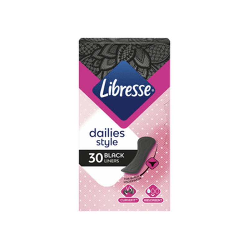 Pesukaitsmed LIBRESSE Normal Black 30tk