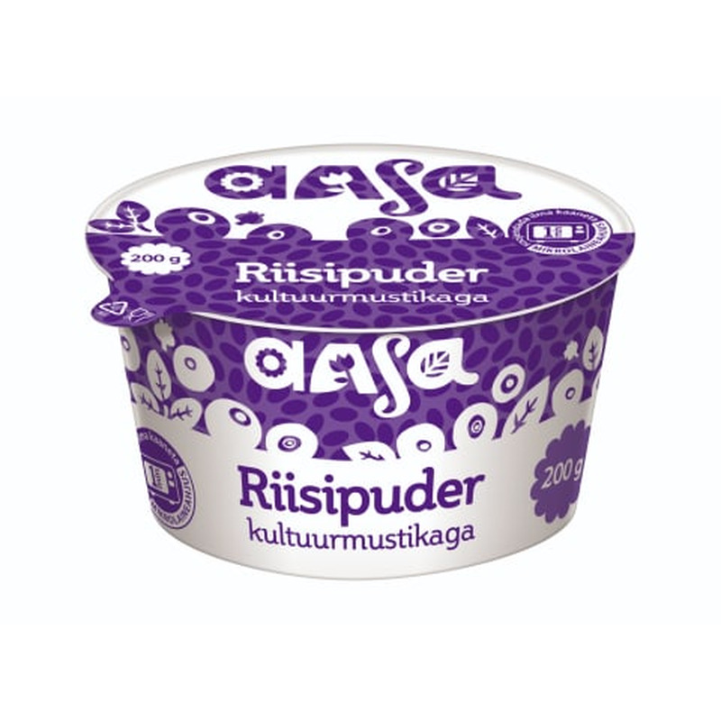 Riisipuder kultuurmustikaga 6% AASA 200g