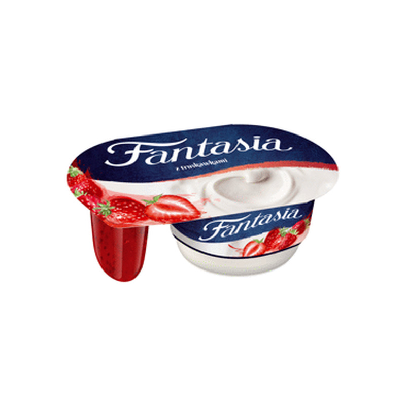 Jogurt FANTASIA maasikalisandiga, 118g