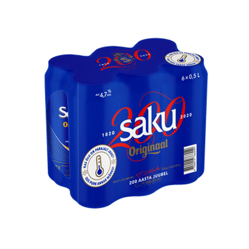 H.õlu Saku Originaal 4,7% 6*0,5L prk